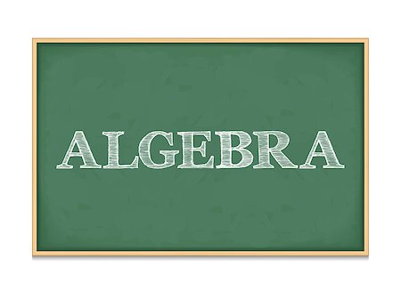 simsearch:400-04917346,k - The word algebra on blackboard, vector eps10 illustration Stock Photo - Budget Royalty-Free & Subscription, Code: 400-07795307