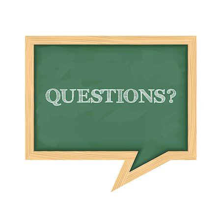simsearch:400-05896424,k - Blackboard with the word questions?, vector eps10 illustration Stock Photo - Budget Royalty-Free & Subscription, Code: 400-07795324