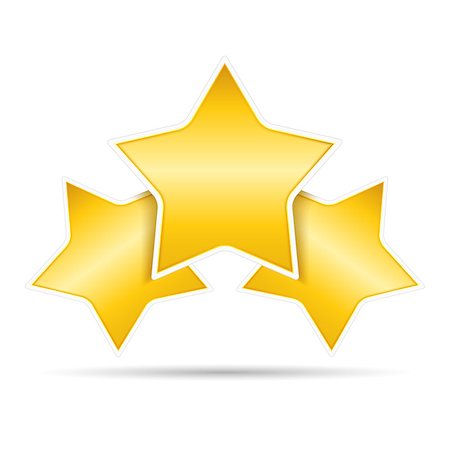 stars in net - Three golden stars on white background, vector eps10 illustration Stock Photo - Budget Royalty-Free & Subscription, Code: 400-07795322