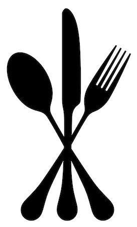 simsearch:400-06076985,k - Overlapping cutlery on a white background Stock Photo - Budget Royalty-Free & Subscription, Code: 400-07796556