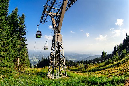 Gondola lift in  Schockl. Graz, Austria Stock Photo - Budget Royalty-Free & Subscription, Code: 400-07792022