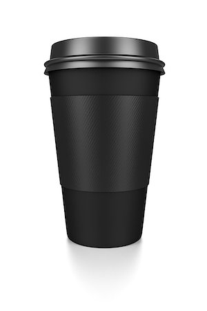 simsearch:400-05336522,k - A black coffee to go isolated on a white background Stock Photo - Budget Royalty-Free & Subscription, Code: 400-07817563