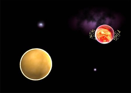 simsearch:400-07771092,k - Far-out planets in a space against stars. "Elements of this image furnished by NASA". Stock Photo - Budget Royalty-Free & Subscription, Code: 400-07825912