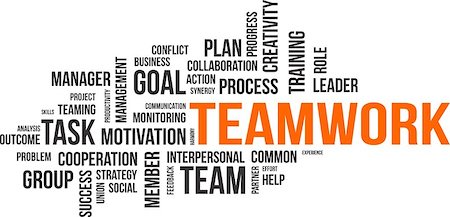 A word cloud of teamwork related items Stock Photo - Budget Royalty-Free & Subscription, Code: 400-07828782