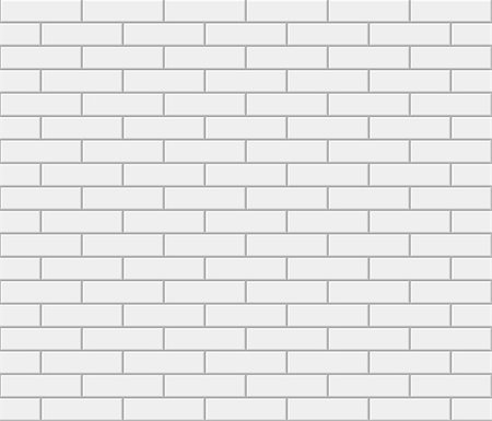 Abstract seamless white flat brick wall. Vector illustration Stock Photo - Budget Royalty-Free & Subscription, Code: 400-07829190