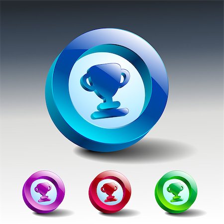 simsearch:400-07499775,k - Award symbol Vector illustration of flat color icon Stock Photo - Budget Royalty-Free & Subscription, Code: 400-07822826