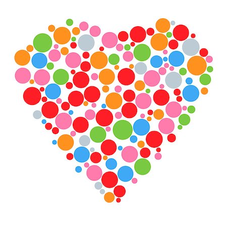 simsearch:400-05368603,k - Bright heart in colored peas inside. Vector Stock Photo - Budget Royalty-Free & Subscription, Code: 400-07823782
