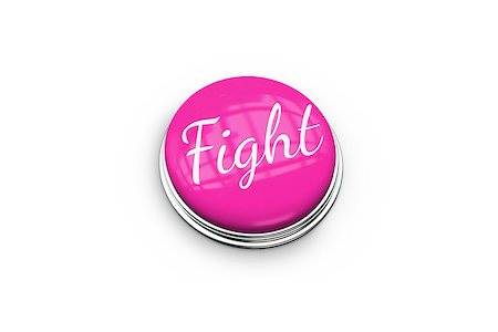 simsearch:400-07834847,k - Pink button for breast cancer awareness on white background Stock Photo - Budget Royalty-Free & Subscription, Code: 400-07834817