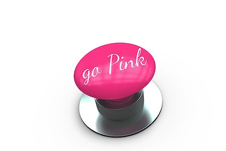 simsearch:400-07834847,k - Pink button for breast cancer awareness on white background Stock Photo - Budget Royalty-Free & Subscription, Code: 400-07834818