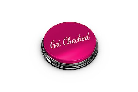 simsearch:400-07834847,k - Pink button for breast cancer awareness on white background Stock Photo - Budget Royalty-Free & Subscription, Code: 400-07834820