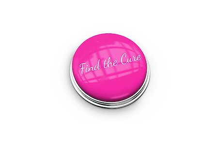 simsearch:400-07834847,k - Pink button for breast cancer awareness on white background Stock Photo - Budget Royalty-Free & Subscription, Code: 400-07834830