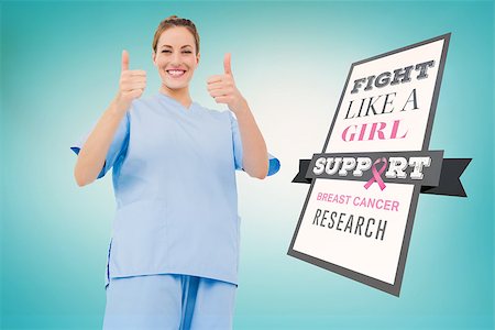 simsearch:400-07834847,k - Doctor with breast cancer awareness message for awareness month Stock Photo - Budget Royalty-Free & Subscription, Code: 400-07835066