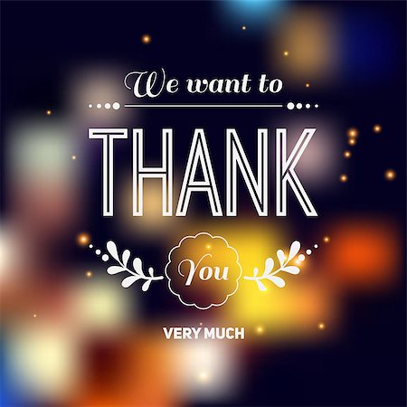 Thank you card. Vector illustration. Stock Photo - Budget Royalty-Free & Subscription, Code: 400-07835608