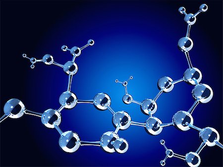 simsearch:400-08413057,k - Abstract molecular structure. Isolated on white background Stock Photo - Budget Royalty-Free & Subscription, Code: 400-07836837