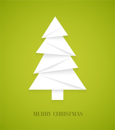 Christmas tree. Vector illustration. Stock Photo - Budget Royalty-Free & Subscription, Code: 400-07837405