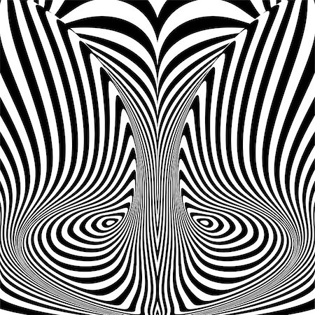 Design monochrome vortex movement illusion background. Abstract stripy torsion backdrop. Vector-art illustration Stock Photo - Budget Royalty-Free & Subscription, Code: 400-07838136