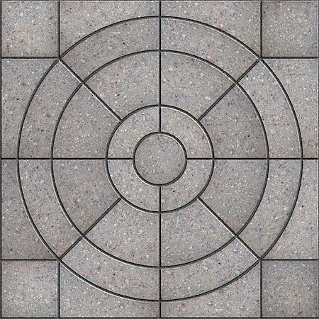 Gray Pavement Slabs in the Form of Circles with different size. Seamless Tileable Texture. Stock Photo - Budget Royalty-Free & Subscription, Code: 400-07839999