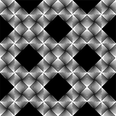 simsearch:400-07551724,k - Design seamless diamond grid pattern. Abstract geometric monochrome background. Speckled texture. Vector art Photographie de stock - Aubaine LD & Abonnement, Code: 400-07830307