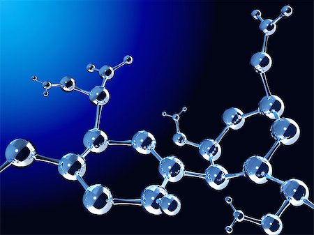 simsearch:400-08413057,k - Abstract molecular structure. Isolated on white background Stock Photo - Budget Royalty-Free & Subscription, Code: 400-07831871