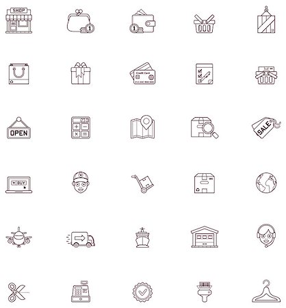 simsearch:400-05133703,k - Set of the shopping related icons Stock Photo - Budget Royalty-Free & Subscription, Code: 400-07831895