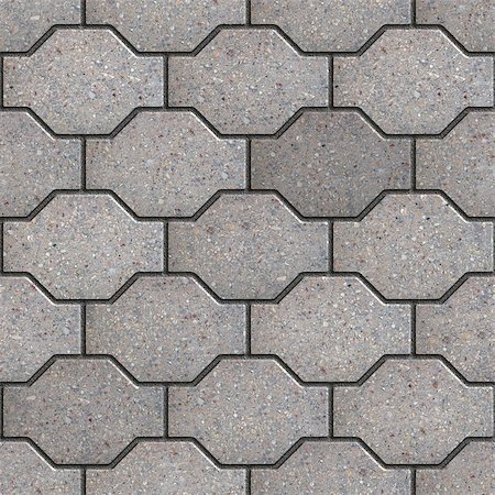 Gray Wavy Paving Slabs. Seamless Tileable Texture. Foto de stock - Super Valor sin royalties y Suscripción, Código: 400-07832352