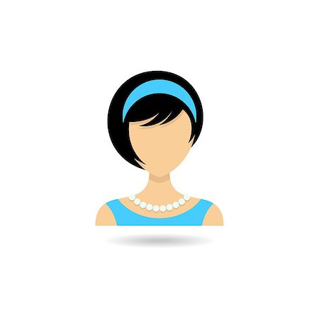 Icon of woman for web design vector illustration Stock Photo - Budget Royalty-Free & Subscription, Code: 400-07832967