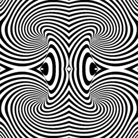 Design monochrome whirl movement illusion background. Abstract stripe torsion backdrop. Vector-art illustration Stock Photo - Budget Royalty-Free & Subscription, Code: 400-07833059