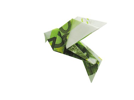 origami birds from 100 euro banknotes Stock Photo - Budget Royalty-Free & Subscription, Code: 400-07894251