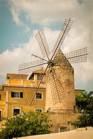 simsearch:400-05319608,k - Old stone windmill on a summer day Stock Photo - Budget Royalty-Free & Subscription, Code: 400-07894797