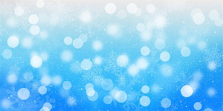 Blurred bokeh christmas background with snowflakes Stock Photo - Budget Royalty-Free & Subscription, Code: 400-07894901