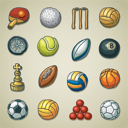 soccer retro designs - Colorful and artistic vector icon set Stock Photo - Budget Royalty-Free & Subscription, Code: 400-07896142