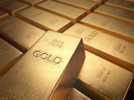 simsearch:400-04227935,k - Gold Bars 1000 grams. Depth of field on the gold word. Photographie de stock - Aubaine LD & Abonnement, Code: 400-07896308