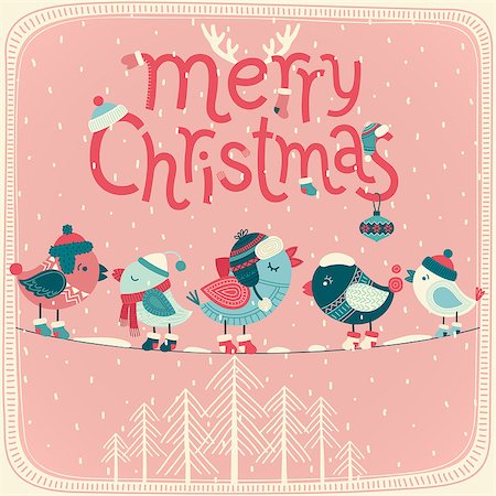 simsearch:400-07222092,k - Christmas card. Vector illustration. Stock Photo - Budget Royalty-Free & Subscription, Code: 400-07896338