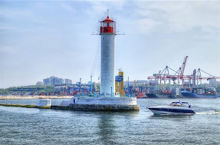 simsearch:400-07405238,k - Vorontsov Lighthouse in the Gulf of Odessa, Ukraine Foto de stock - Super Valor sin royalties y Suscripción, Código: 400-07898437