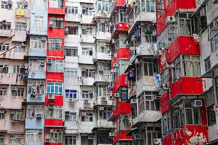 simsearch:400-04356946,k - Old apartments in Hong Kong at day Stock Photo - Budget Royalty-Free & Subscription, Code: 400-07898612