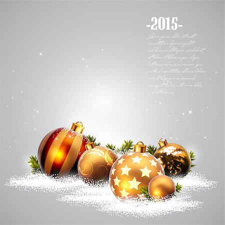 christmas balls design, this illustration may be useful as designer work Stock Photo - Budget Royalty-Free & Subscription, Code: 400-07899855