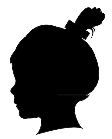 a child head silhouette vector Stock Photo - Budget Royalty-Free & Subscription, Code: 400-07891752
