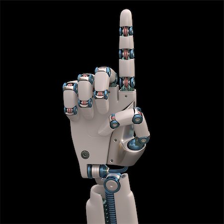 simsearch:400-07899875,k - Robotic hand shaped and measures that mimic the human skeleton. Clipping path included. Stock Photo - Budget Royalty-Free & Subscription, Code: 400-07893620