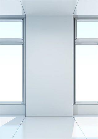 simsearch:400-05110360,k - white empty room with window, 3d rendering Photographie de stock - Aubaine LD & Abonnement, Code: 400-07893933