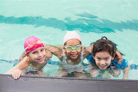 swimming class - Cute little kids in the swimming pool at the leisure center Stock Photo - Budget Royalty-Free & Subscription, Code: 400-07901010