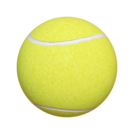 simsearch:400-04833689,k - An image of a typical tennis ball isolated on white Stock Photo - Budget Royalty-Free & Subscription, Code: 400-07902932
