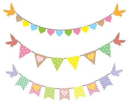 simsearch:400-06628533,k - vector backgrond with bunting Stock Photo - Budget Royalty-Free & Subscription, Code: 400-07903880