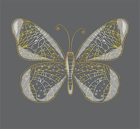 simsearch:400-06101053,k - Beautiful abstract butterfly. Illustration 10 version Photographie de stock - Aubaine LD & Abonnement, Code: 400-07916539
