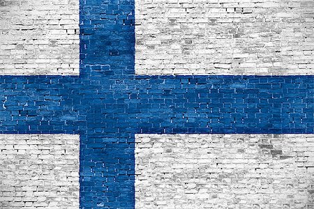 simsearch:400-08074733,k - Finnish flag over old brick wall Stock Photo - Budget Royalty-Free & Subscription, Code: 400-07917985