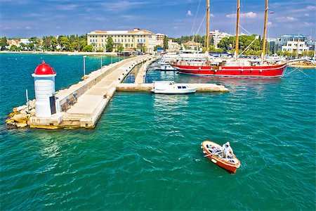 simsearch:400-07748817,k - Zadar turquoise sea harbor view, Dalmatia, croatia Stock Photo - Budget Royalty-Free & Subscription, Code: 400-07918610
