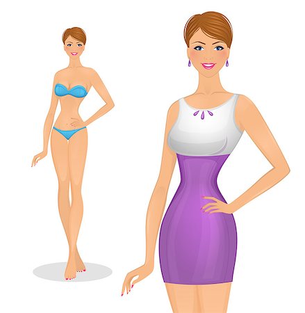 simsearch:400-04366344,k - Vector illustration of Beautiful and young woman Stock Photo - Budget Royalty-Free & Subscription, Code: 400-07918855