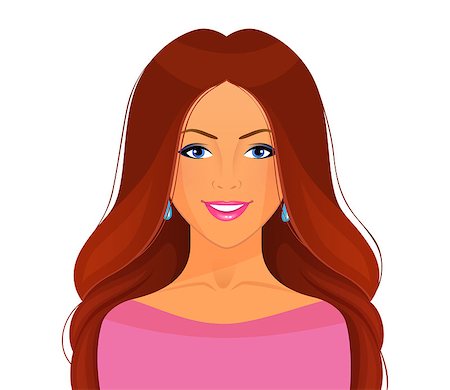 simsearch:400-04366344,k - Vector illustration of Beautiful and young woman Stock Photo - Budget Royalty-Free & Subscription, Code: 400-07918868