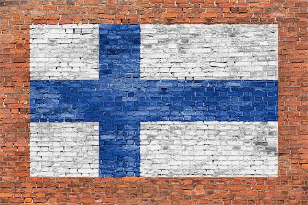 simsearch:400-08074733,k - National flag of Finland painted over old brick wall Stock Photo - Budget Royalty-Free & Subscription, Code: 400-07924423