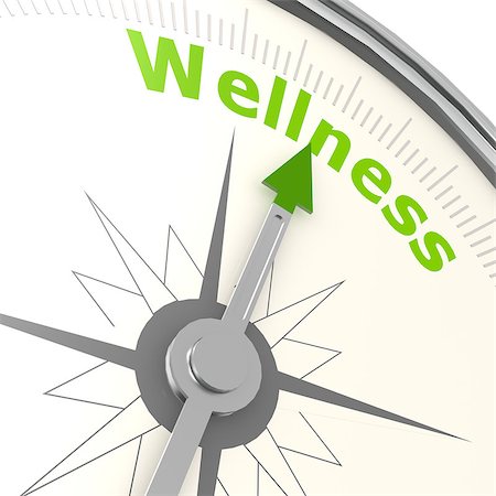 Wellness compass Stock Photo - Budget Royalty-Free & Subscription, Code: 400-07924884