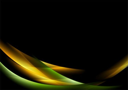 simsearch:400-08095310,k - Abstract shiny glow waves background. Dark vector design Stock Photo - Budget Royalty-Free & Subscription, Code: 400-07920075